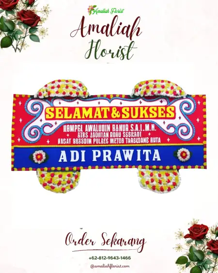 Papan Bunga Ucapan Selamat Sabak Auh